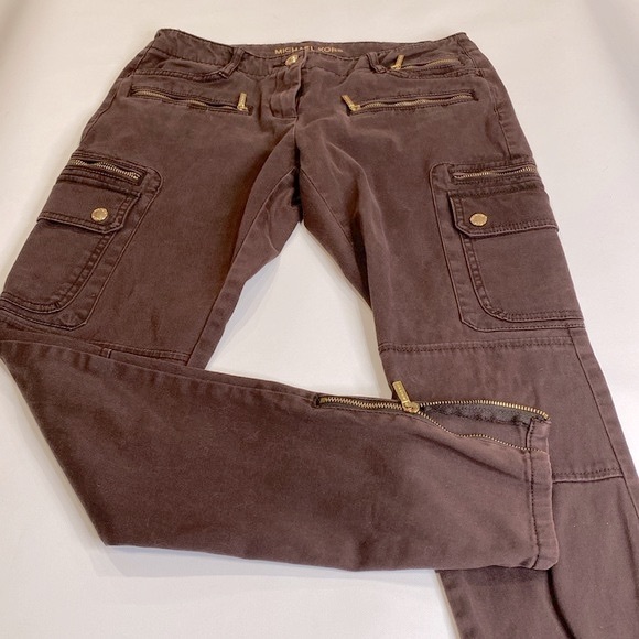 Michael Kors Brown Cargo Pants - Picture 2 of 5